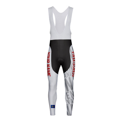 Customized Pennsylvania Unisex Thermal Fleece Cycling Bib Tights Long Pants