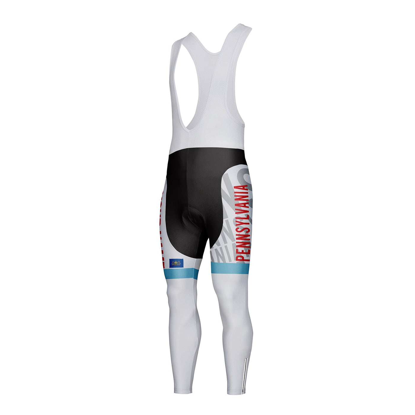 Customized Pennsylvania Unisex Thermal Fleece Cycling Bib Tights Long Pants
