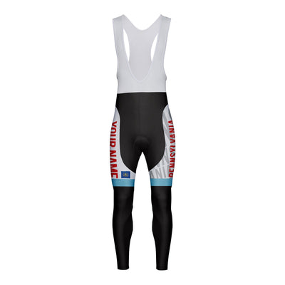 Customized Pennsylvania Unisex Thermal Fleece Cycling Bib Tights Long Pants