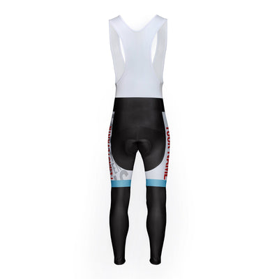 Customized Pennsylvania Unisex Thermal Fleece Cycling Bib Tights Long Pants