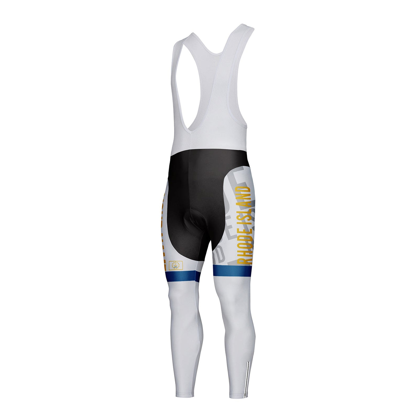 Customized Rhode Island Unisex Thermal Fleece Cycling Bib Tights Long Pants