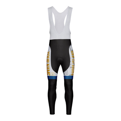 Customized Rhode Island Unisex Thermal Fleece Cycling Bib Tights Long Pants