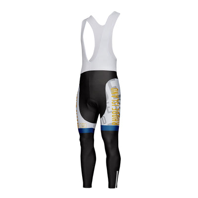 Customized Rhode Island Unisex Thermal Fleece Cycling Bib Tights Long Pants