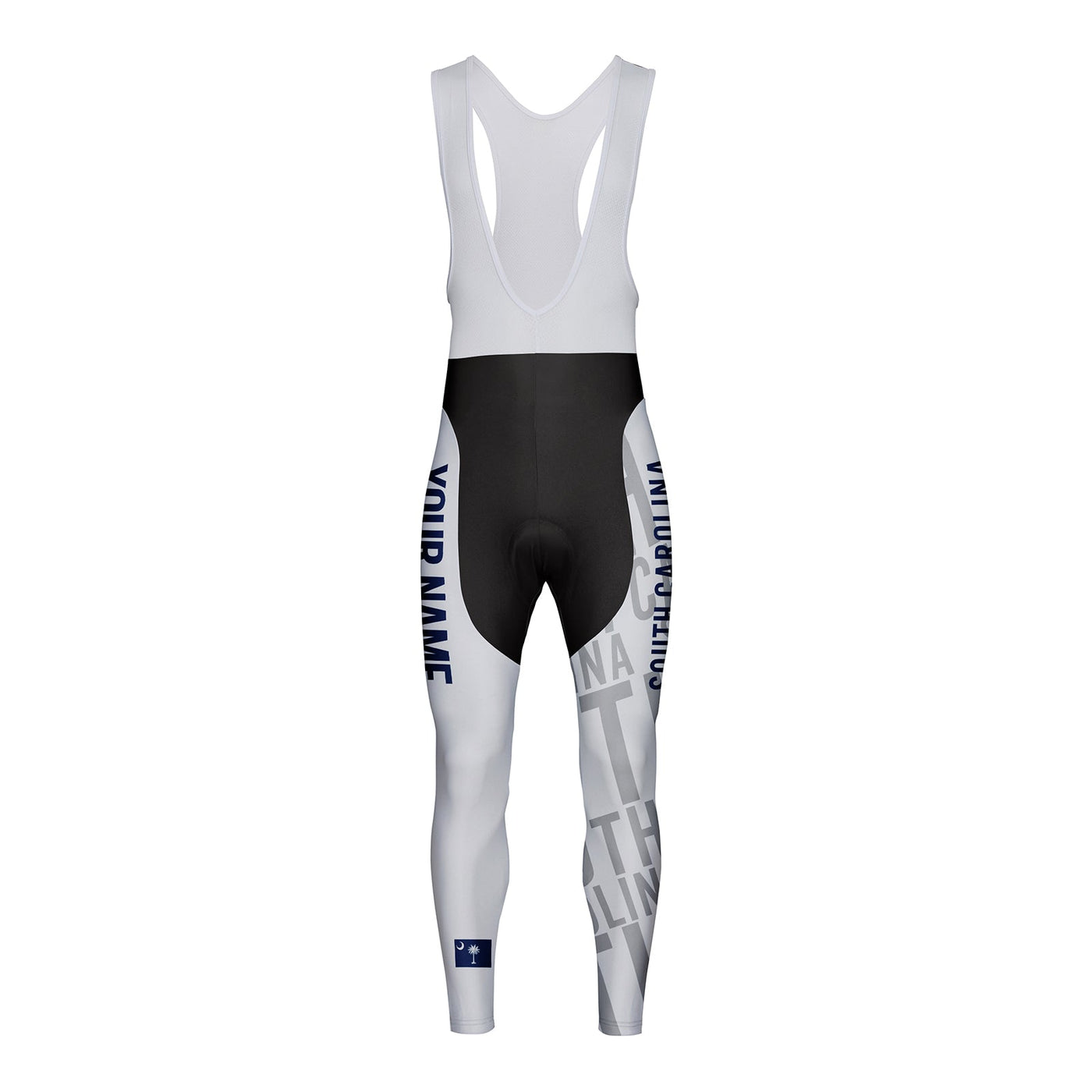 Customized South Carolina Unisex Thermal Fleece Cycling Bib Tights Long Pants