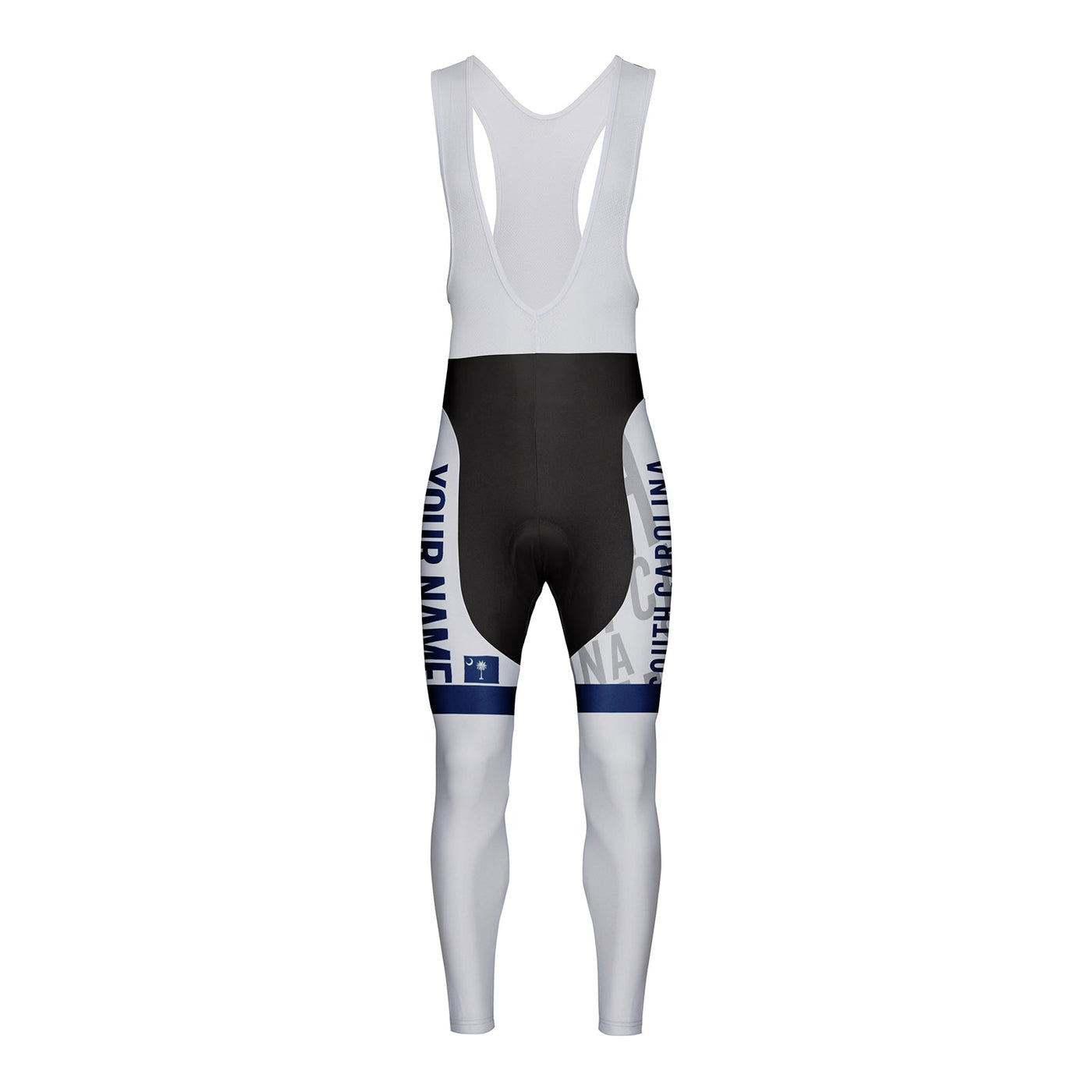 Customized South Carolina Unisex Thermal Fleece Cycling Bib Tights Long Pants
