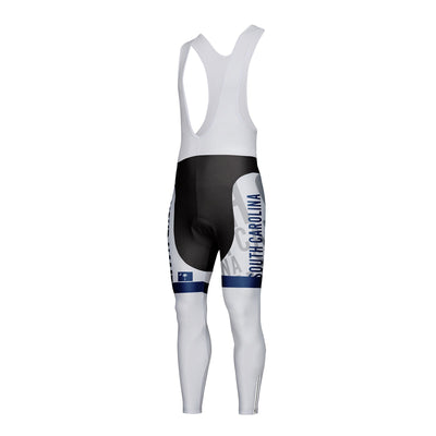 Customized South Carolina Unisex Thermal Fleece Cycling Bib Tights Long Pants