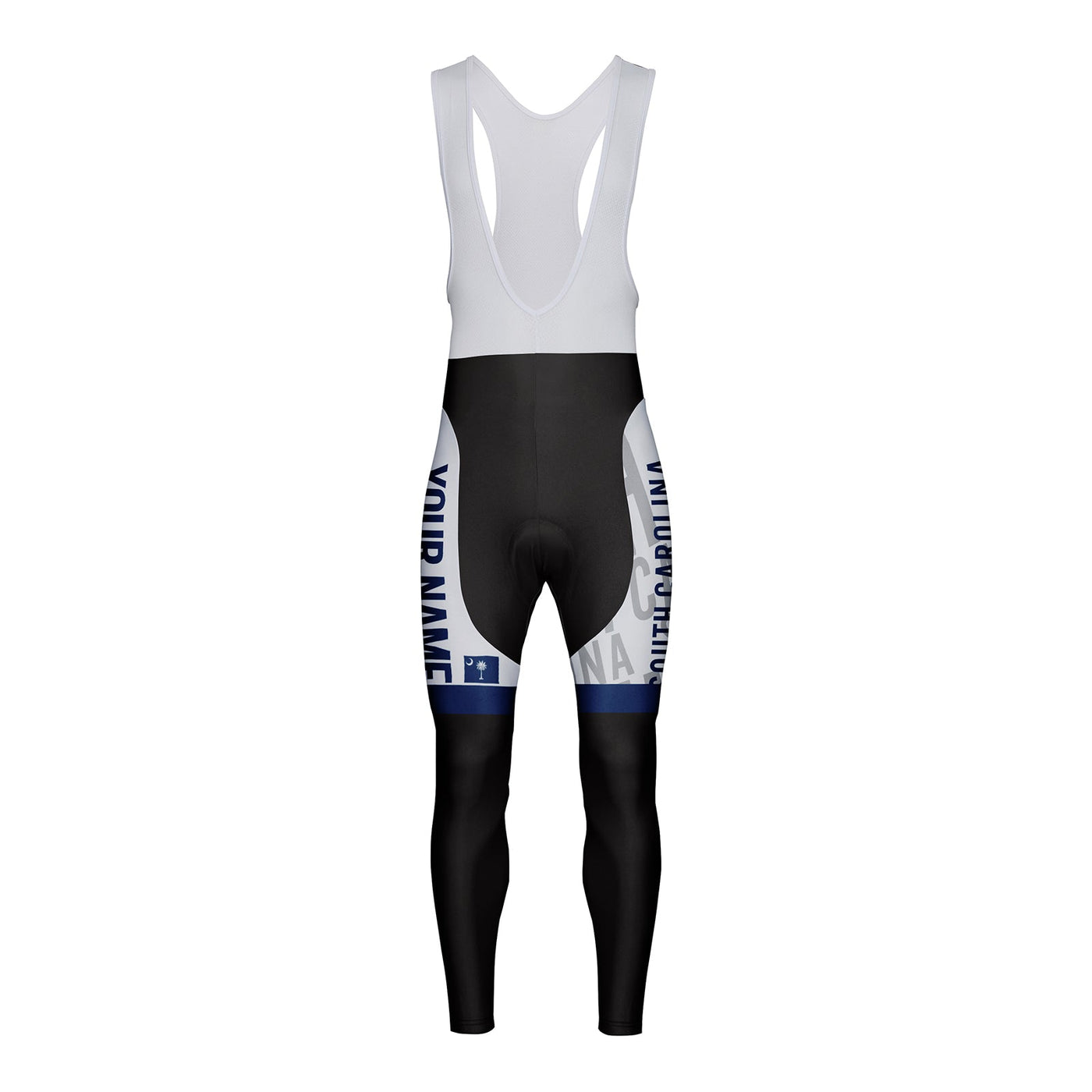 Customized South Carolina Unisex Thermal Fleece Cycling Bib Tights Long Pants