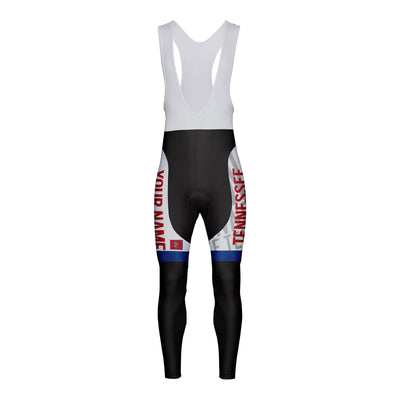 Customized Tennessee Unisex Thermal Fleece Cycling Bib Tights Long Pants
