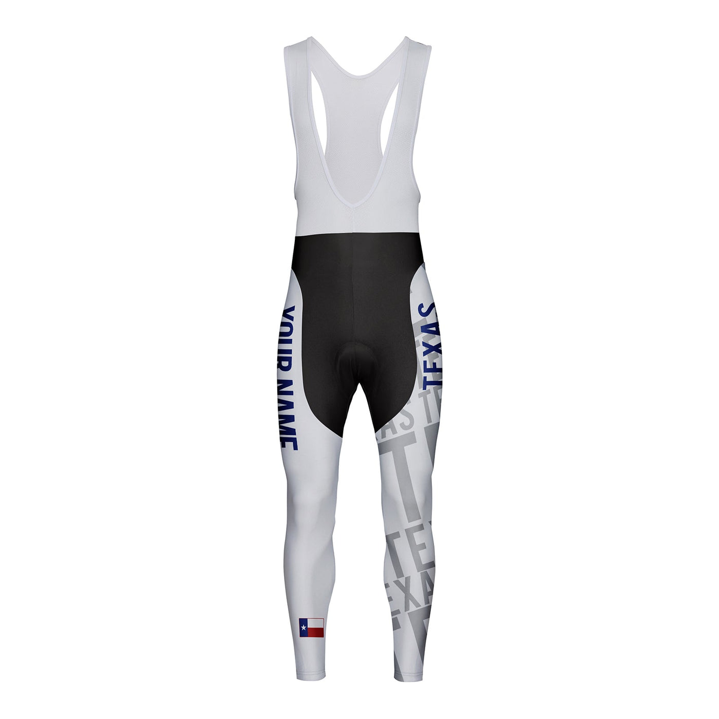 Customized Texas Unisex Thermal Fleece Cycling Bib Tights Long Pants