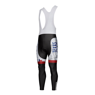 Customized Texas Unisex Thermal Fleece Cycling Bib Tights Long Pants