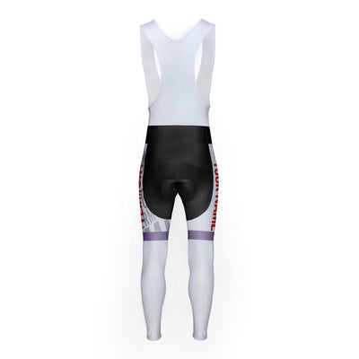 Customized Vermont Unisex Thermal Fleece Cycling Bib Tights Long Pants