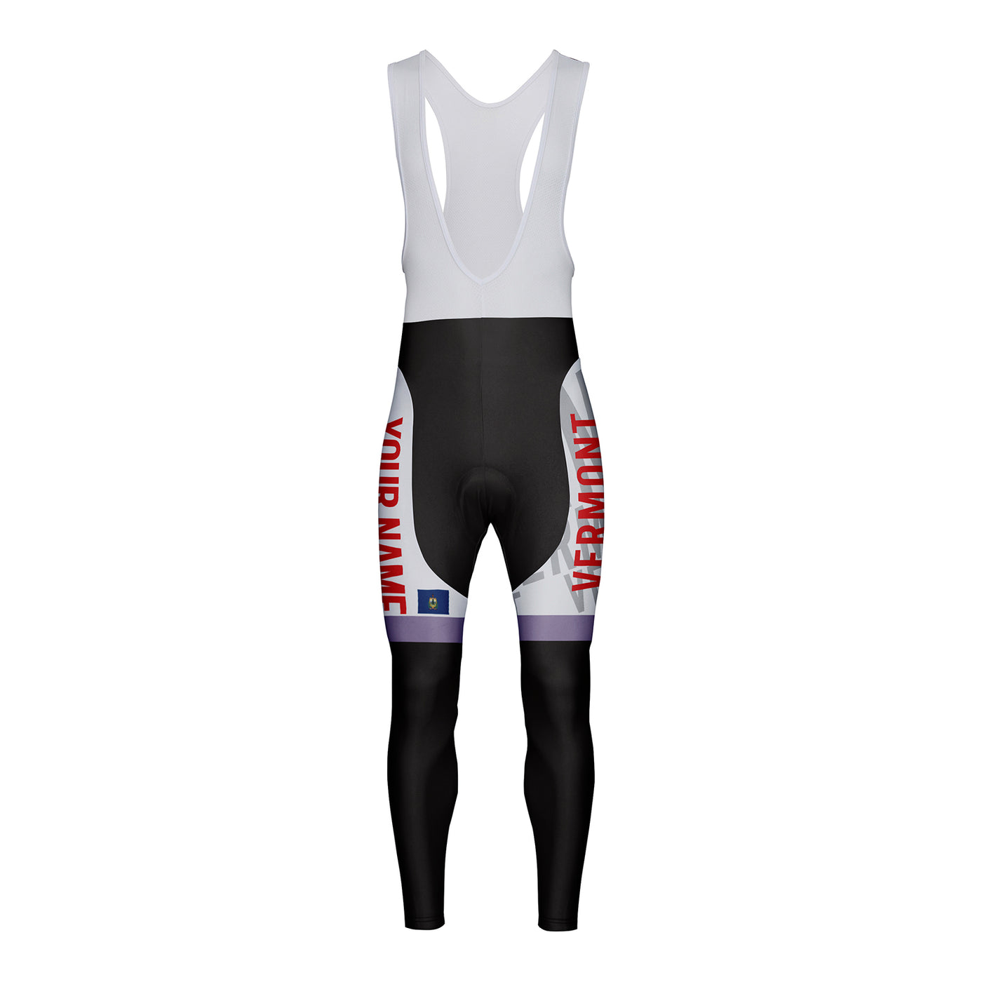 Customized Vermont Unisex Cycling Bib Tights Long Pants
