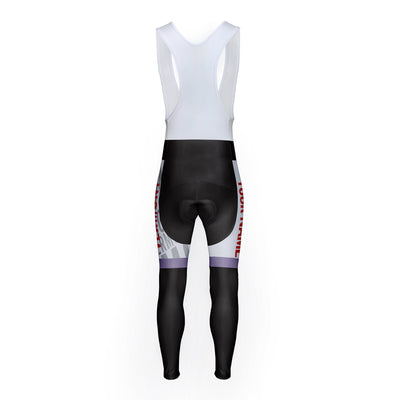 Customized Vermont Unisex Thermal Fleece Cycling Bib Tights Long Pants