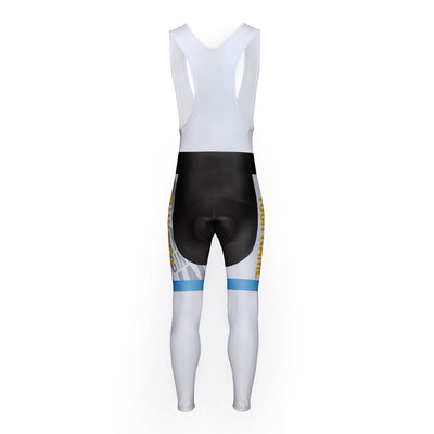 Customized Virginia Unisex Thermal Fleece Cycling Bib Tights Long Pants