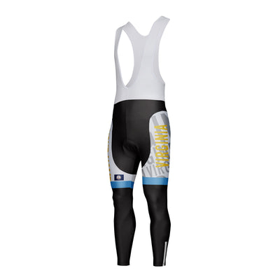 Customized Virginia Unisex Thermal Fleece Cycling Bib Tights Long Pants