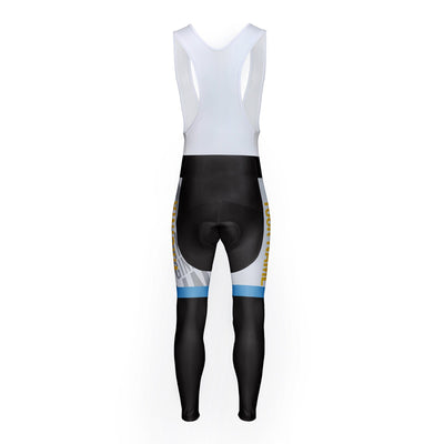 Customized Virginia Unisex Thermal Fleece Cycling Bib Tights Long Pants