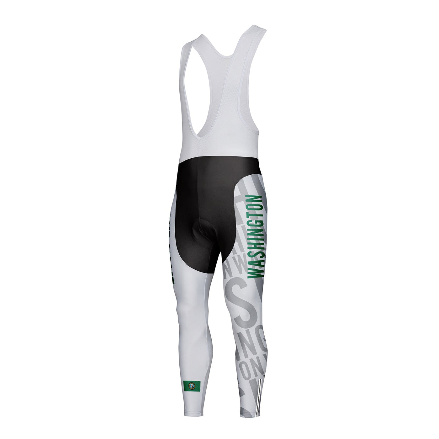 Customized Washington Unisex Thermal Fleece Cycling Bib Tights Long Pants