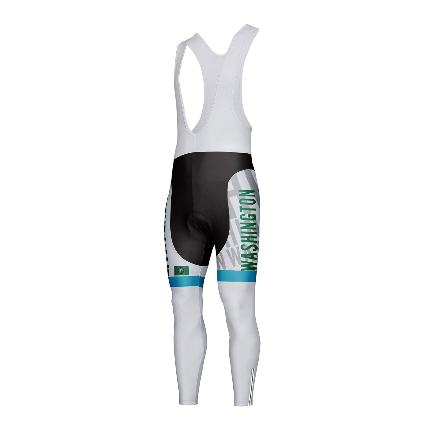 Customized Washington Unisex Thermal Fleece Cycling Bib Tights Long Pants