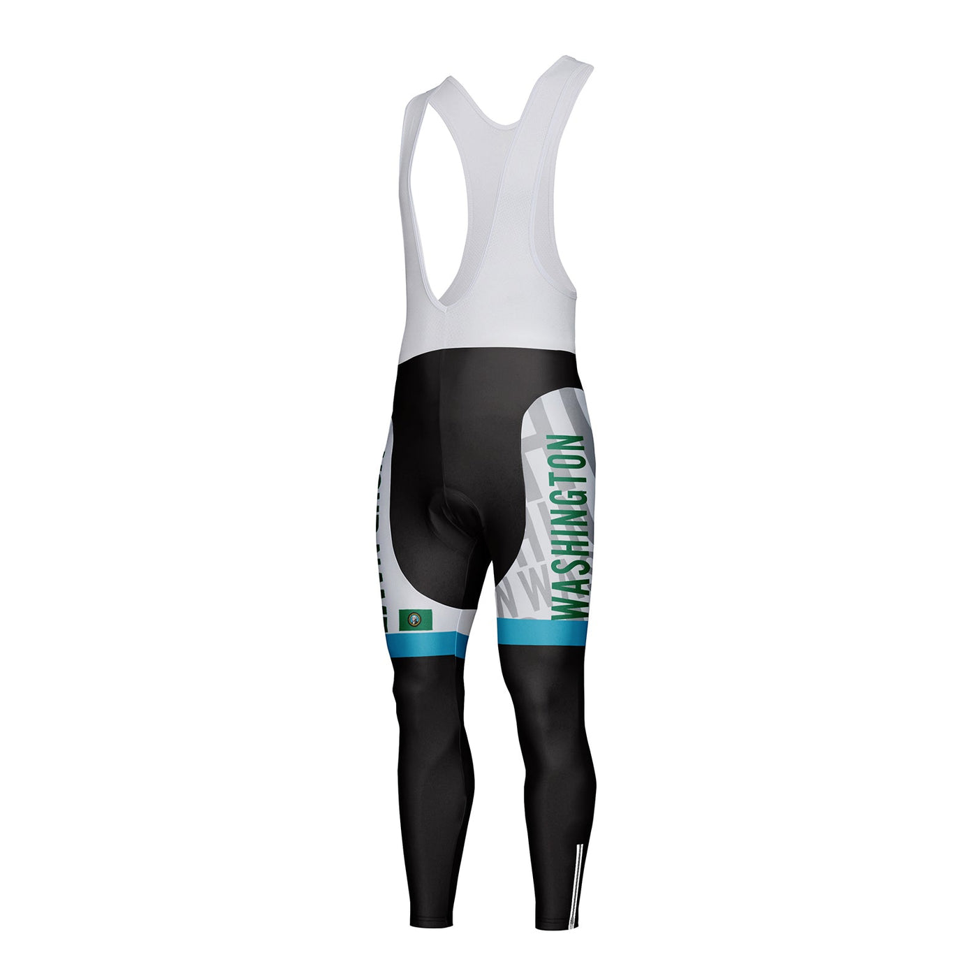 Customized Washington Unisex Thermal Fleece Cycling Bib Tights Long Pants