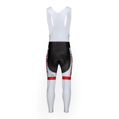 Customized Belgium Unisex Thermal Fleece Cycling Bib Tights Long Pants
