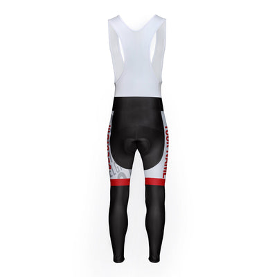 Customized Belgium Unisex Thermal Fleece Cycling Bib Tights Long Pants