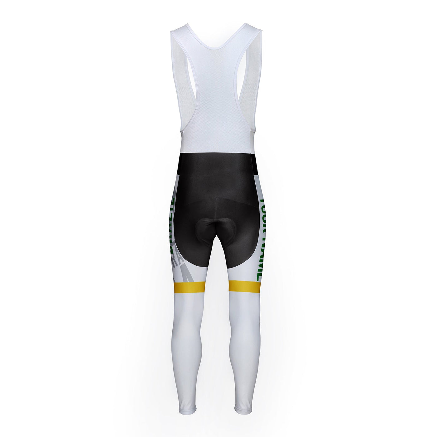 Customized Brazil Unisex Thermal Fleece Cycling Bib Tights Long Pants