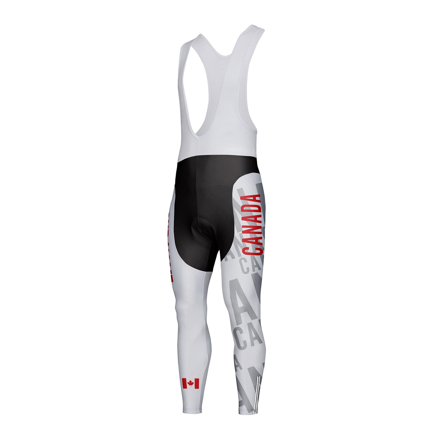 Customized Canada Unisex Thermal Fleece Cycling Bib Tights Long Pants