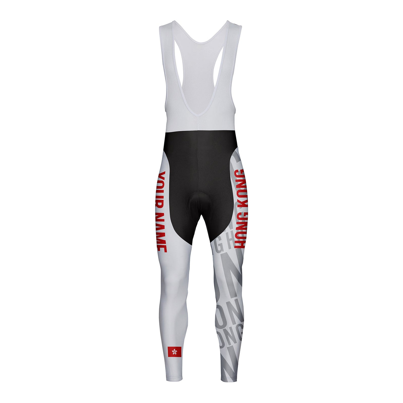 Customized Hong Kong Unisex Thermal Fleece Cycling Bib Tights Long Pants