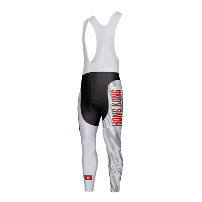 Customized Hong Kong Unisex Thermal Fleece Cycling Bib Tights Long Pants