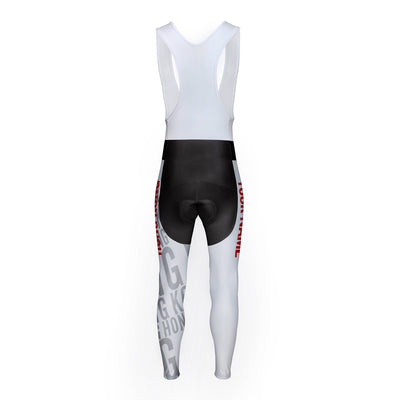 Customized Hong Kong Unisex Thermal Fleece Cycling Bib Tights Long Pants