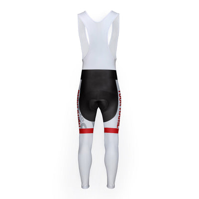 Customized Hong Kong Unisex Thermal Fleece Cycling Bib Tights Long Pants