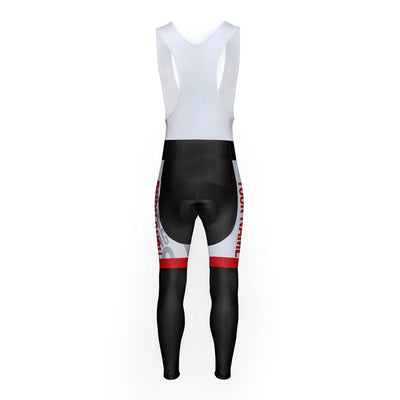 Customized Hong Kong Unisex Thermal Fleece Cycling Bib Tights Long Pants
