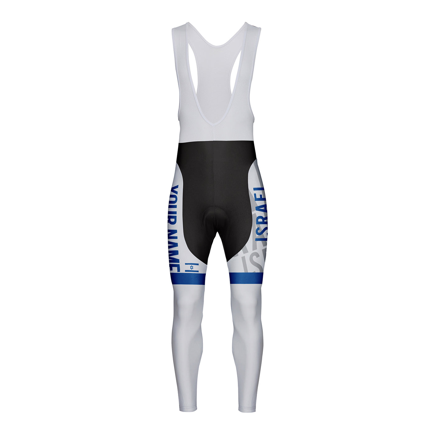 Customized Israel Unisex Cycling Bib Tights Long Pants