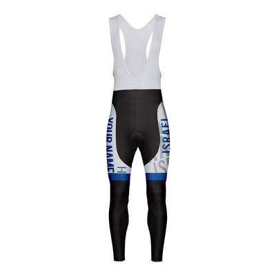 Customized Israel Unisex Cycling Bib Tights Long Pants