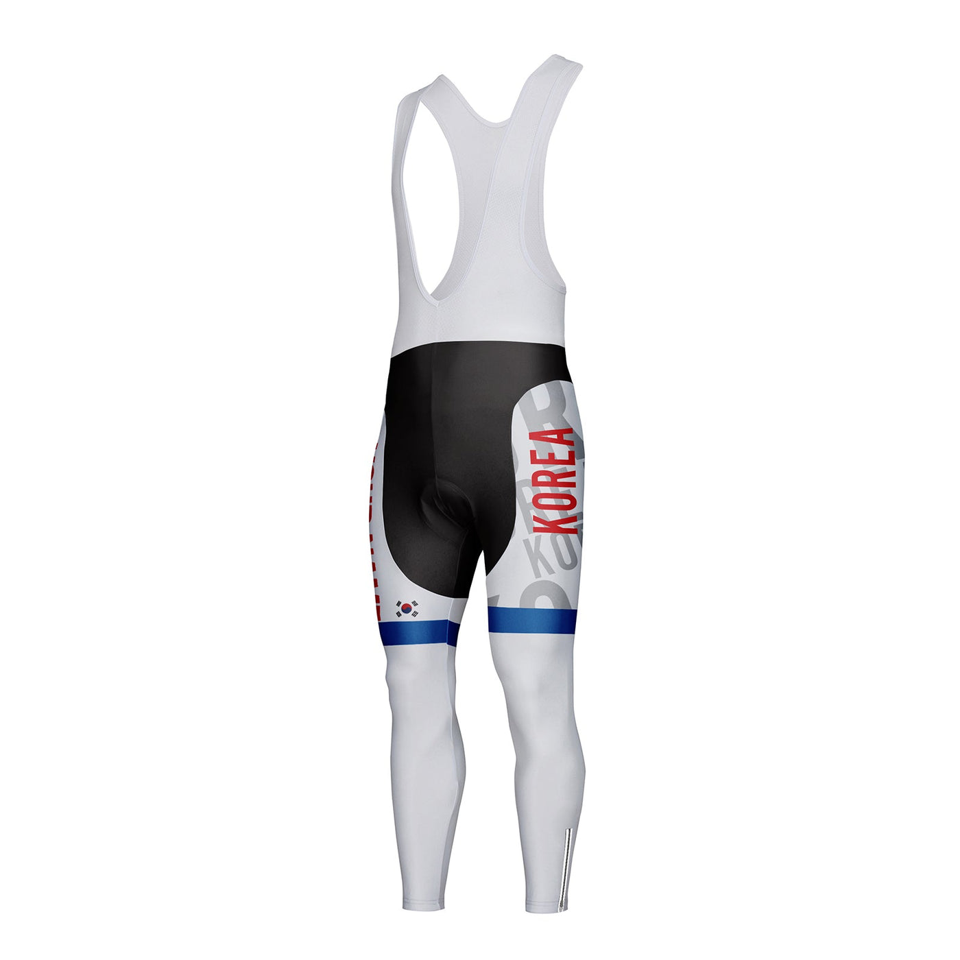 Customized Korea Unisex Thermal Fleece Cycling Bib Tights Long Pants
