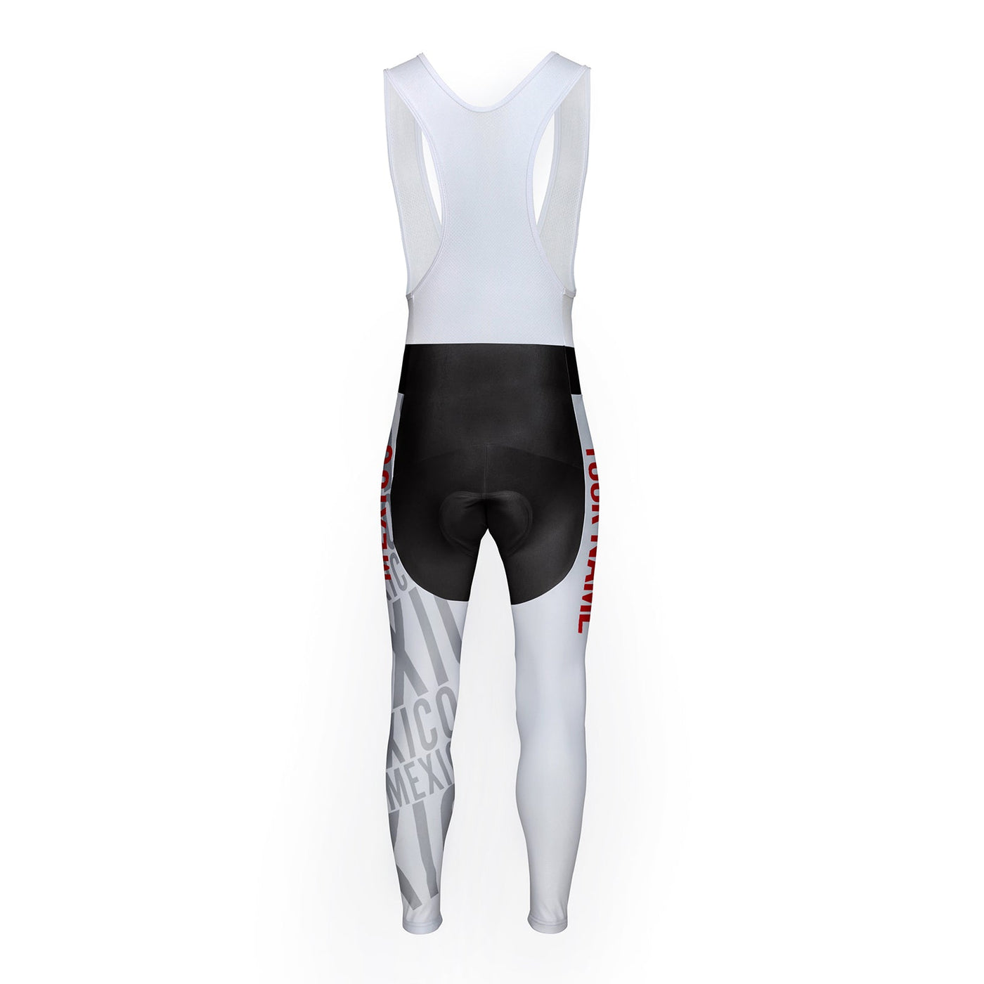 Customized Mexico Unisex Thermal Fleece Cycling Bib Tights Long Pants