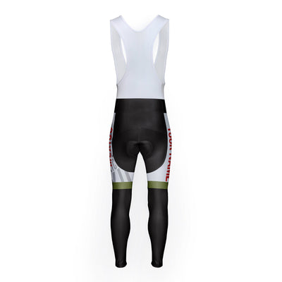 Customized Mexico Unisex Thermal Fleece Cycling Bib Tights Long Pants