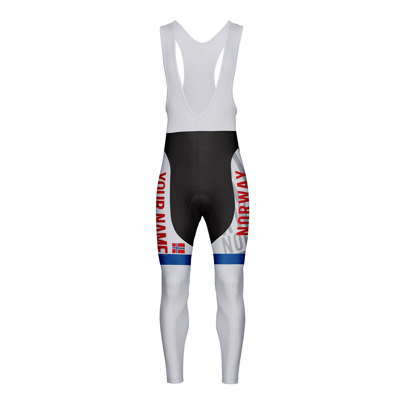 Customized Norway Unisex Cycling Bib Tights Long Pants