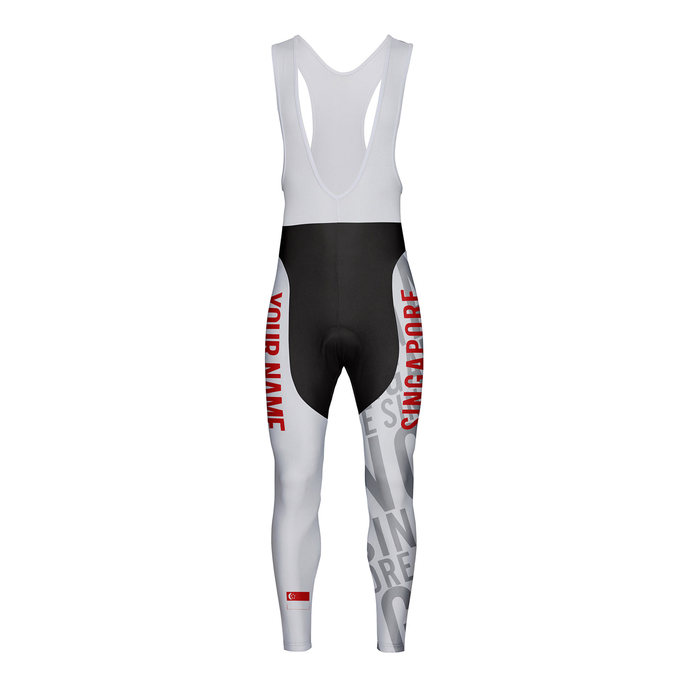 Customized Singapore Unisex Cycling Bib Tights Long Pants
