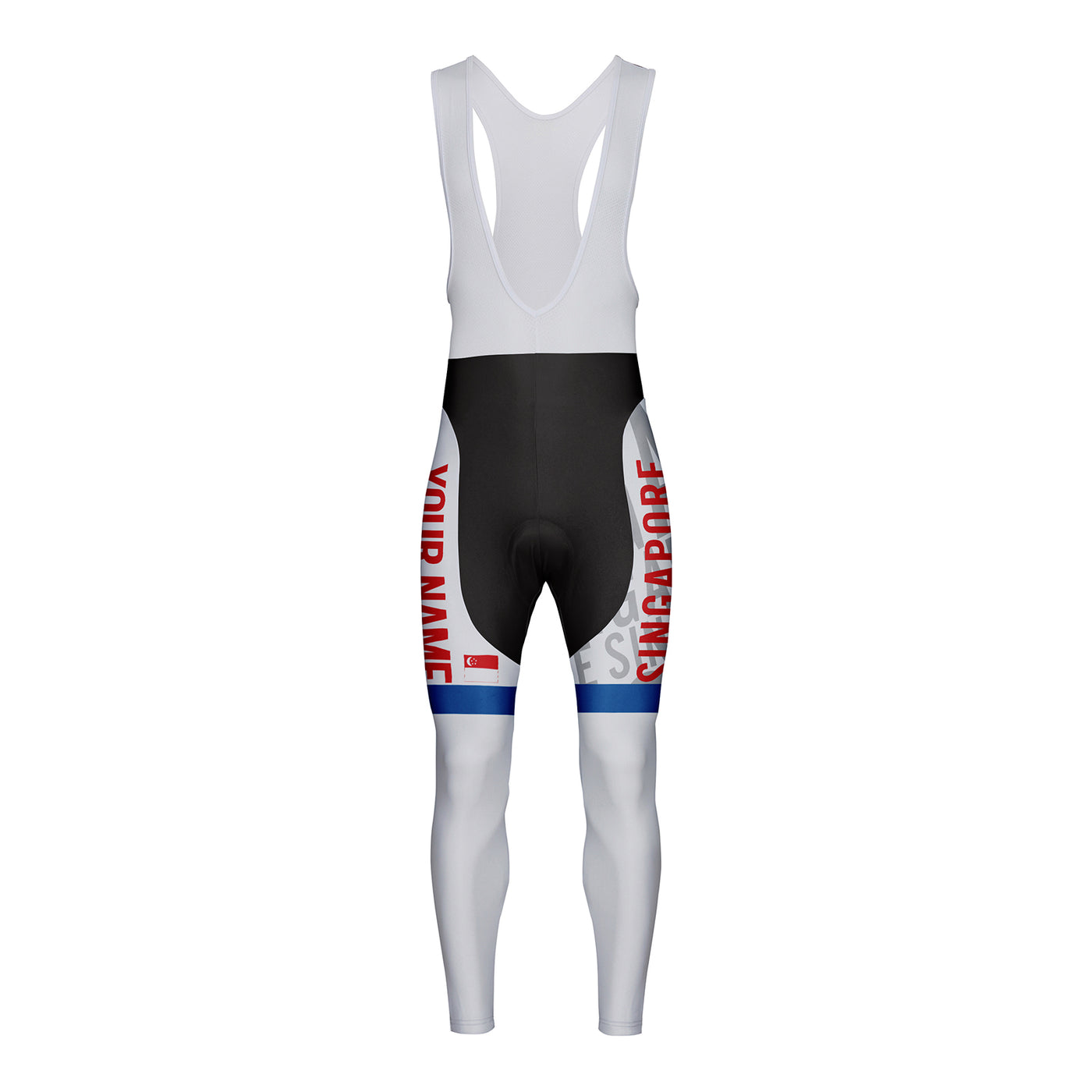 Customized Singapore Unisex Cycling Bib Tights Long Pants