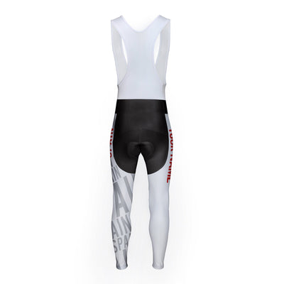 Customized Spain Unisex Thermal Fleece Cycling Bib Tights Long Pants