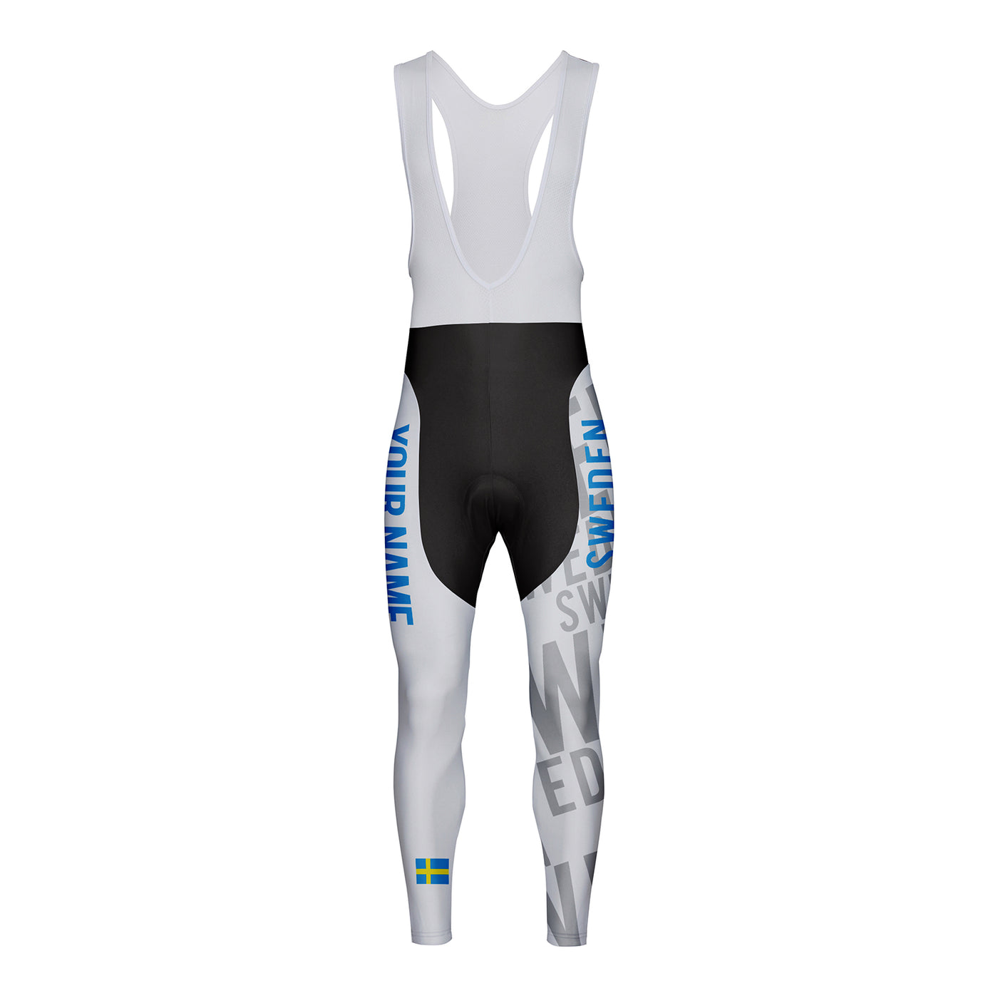 Customized Sweden Unisex Cycling Bib Tights Long Pants