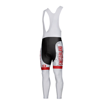 Customized Switzerland Unisex Cycling Bib Tights Long Pants
