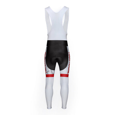 Customized Switzerland Unisex Thermal Fleece Cycling Bib Tights Long Pants