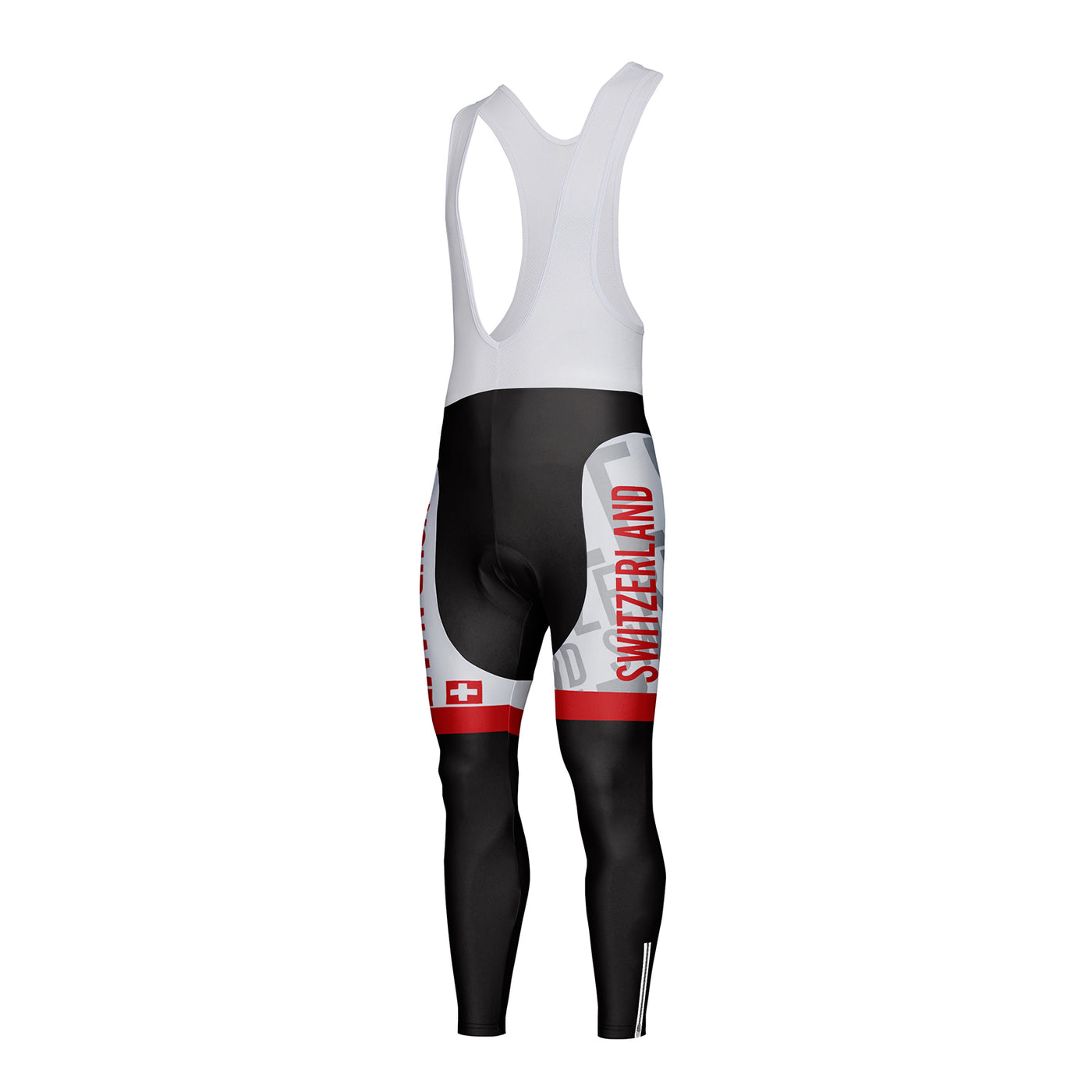 Customized Switzerland Unisex Cycling Bib Tights Long Pants
