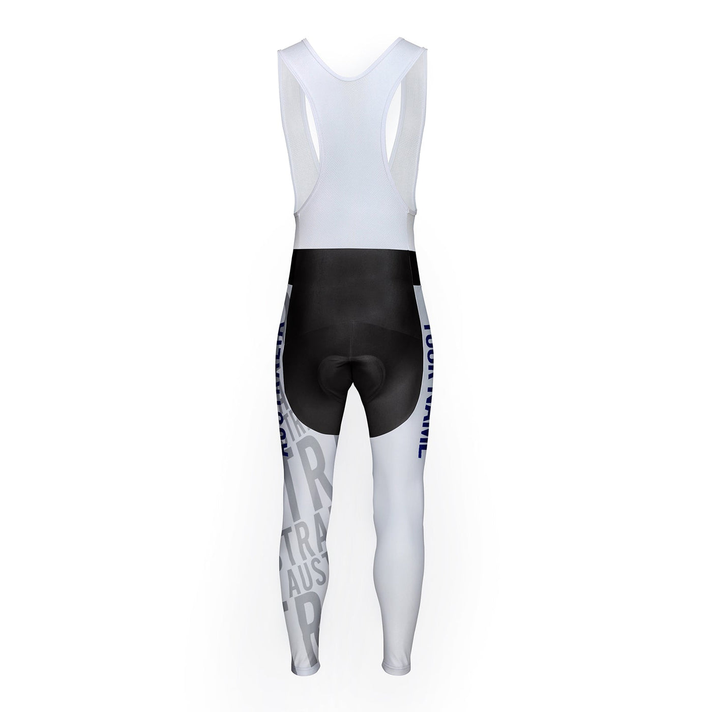 Customized Australia Unisex Thermal Fleece Cycling Bib Tights Long Pants