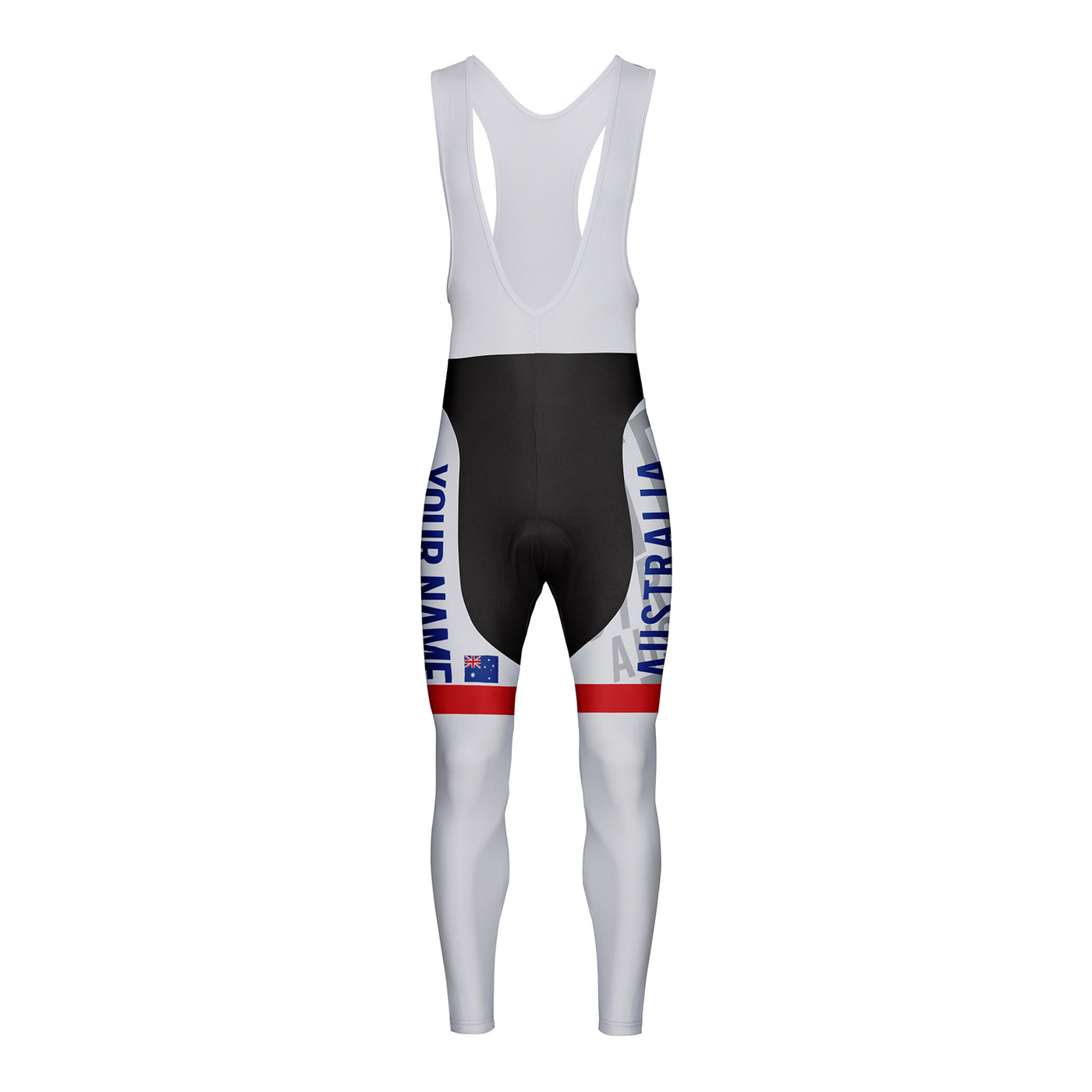 Customized Australia Unisex Cycling Bib Tights Long Pants