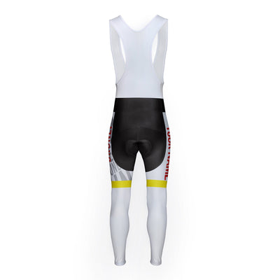 Customized Brunei Unisex Thermal Fleece Cycling Bib Tights Long Pants