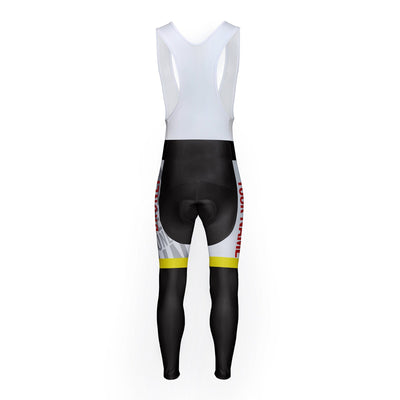 Customized Brunei Unisex Thermal Fleece Cycling Bib Tights Long Pants