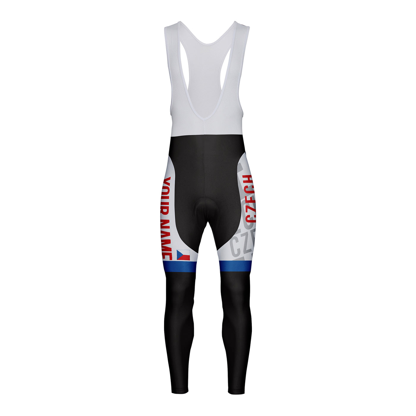 Customized Czech Unisex Cycling Bib Tights Long Pants